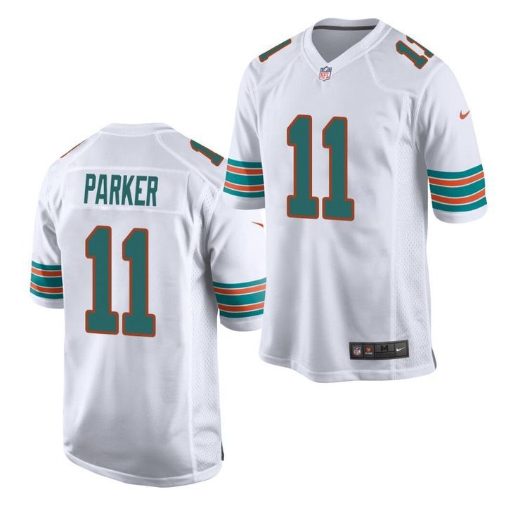 Men Miami Dolphins #11 DeVante Parker Nike White Alternate Game NFL Jersey